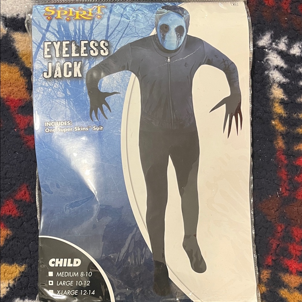 Spirit Eyeless Jack Kids Costume - Blue and Black